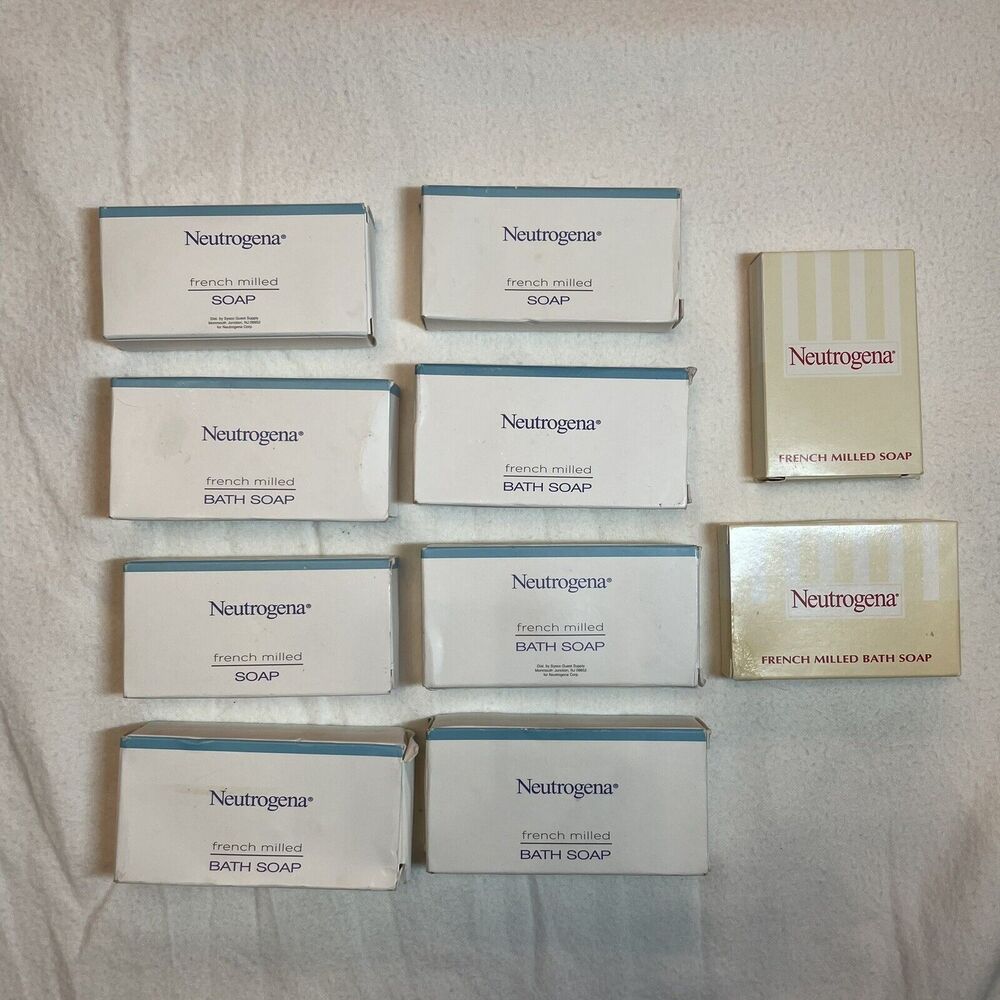Lot Of 10 Neutrogena French Milled Soap Bars NEW In Box